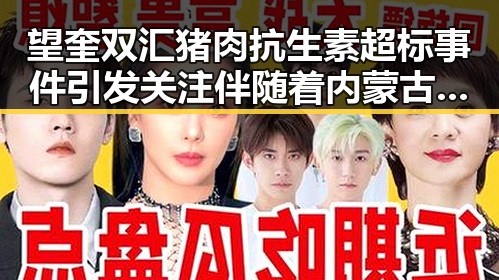 望奎双汇猪肉抗生素超标事件引发关注 伴随着内蒙古自治区政府原主席王莉霞受贿案件的深刻反思